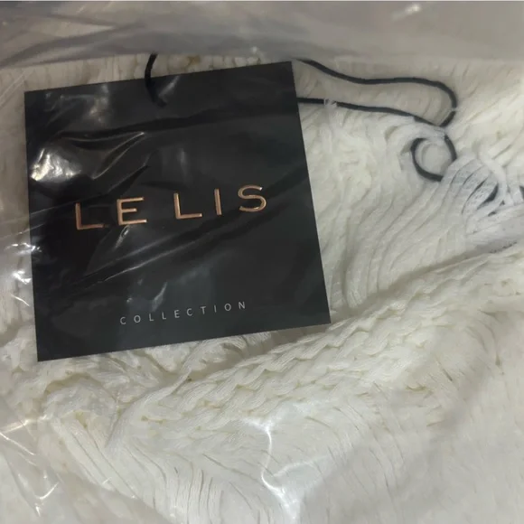 LE LIS Boho Fringe Chevron Pattern Western Maxi Dress Beach Cover Up Caftan NWT - Picture 7 of 9